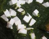 A picture of step 3 of Palak paneer.