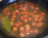 A picture of step 2 of Cavatelli e ceci.