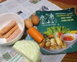 รูปขั้นตอนการทำที่ 1 ของ Rice paper omelet พิซซ่าเวียดนาม