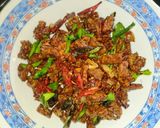 Foto langkah ke 7 dari resep Orek Tempe Daun Jeruk Goreng Kering.