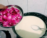 A picture of step 3 of Delicious colorful tasty Gulab Pak with Alum powder.