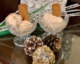 A picture of step 5 of Lotus biscoff ice cream🍨😋.