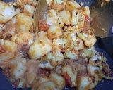 A picture of step 10 of Phulkopi,aloo diye Chhanar Dalna.