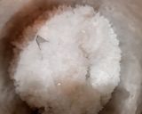 A picture of step 2 of Kesar Mishri Srikhand.