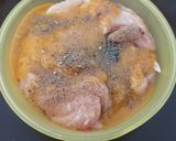 A picture of step 1 of Stir fry chicken spegettis.