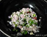 A picture of step 2 of Green peas chole sabzi.