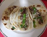 A picture of step 4 of Grilled Steak Tacos with Bell Pepper and Cheese.