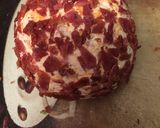 A picture of step 3 of Bacon ranch cheese ball.
