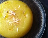 A picture of step 8 of Kesar Sheera.