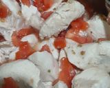 A picture of step 1 of Chicken masala with tawa garlic naan.