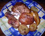 Foto del paso 9 de la receta Pollo con papas y batatas 🐤