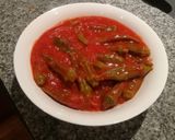 A picture of step 5 of Egyptian/Lebanese Okra (Bamia) Vegan/Vegetarian.