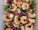 Une image de l'étape 2 de Pâtes aux crevettes.