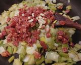 Une image de l'étape 5 de Gratin de Crozets poireaux chorizo comté.