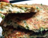 Φωτογραφία βήματος 5 της συνταγής Pancakes βρώμης με σπανάκι