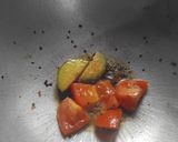 A picture of step 3 of Parshe Fish curry.