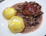 Foto del paso 7 de la receta: Lomo al champignon con papas rellenas