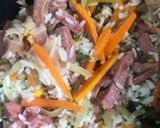 Foto del paso 4 de la receta: Arroz con carnes frías y verduras