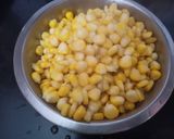A picture of step 1 of Corn curry.