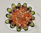 Foto del paso 8 de la receta Ensalada fresca de tomate, pepino y queso manchego
