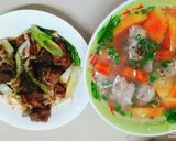 Hình bước làm 1 của món Canh đu đủ hầm