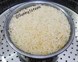 Gambar langkah 6 resipi Nasi Tim Ayam Telur Puyuh.