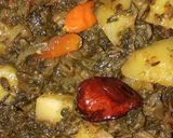 A picture of step 10 of Soya Palak Aalu #Cookpadapp #Sehri_Contest #5WeeksChallenges.