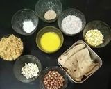 A picture of step 1 of Chapathi laddu/maladi unde.