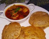 A picture of step 7 of DahiAloo.