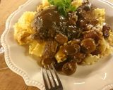 Coq au vin - kakas vörösborban recept fázis 9 fotója