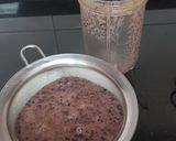 A picture of step 1 of Georgian walnut churchkhela or walnut candy.