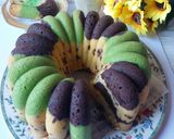 Foto langkah ke 9 dari resep Bolu Marmer 3 Warna.