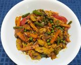 A picture of step 3 of Baby Corn and Mixed Veg Jalfrezi.