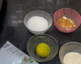 A picture of step 1 of Chhena Poda.