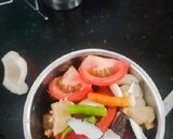 A picture of step 2 of Paneer Masala.