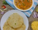 आलू चने और पूरी (Aloo chane aur puri recipe in hindi) रेसिपी चरण 10 फोटो