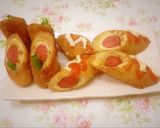 Foto langkah ke 4 dari resep Roti Goreng isi Keju Sosis.