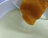 Gambar langkah 3 resipi Puding Mangga Thai.