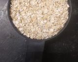 A picture of step 2 of Berry Berry oatilicious.