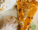 Foto del paso 8 de la receta: Bizcocho fit de melocotón con dos helados/cheesecake de melocotón