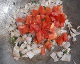A picture of step 1 of Aloo Gobhi Matar curry.