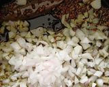 A picture of step 2 of Achari Lauki Chana Dal.