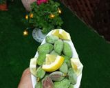 صورة لخطوة 1 من وصفة لوز اخضر مع ليمون 🥰