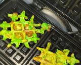 Foto langkah ke 6 dari resep Waffle Pandan Tahu.