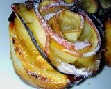 A picture of step 7 of Apple puff roses.