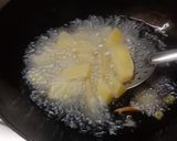 A picture of step 2 of Aloo fry.