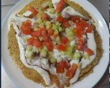 A picture of step 15 of Stuffed Moong Dal Chilla Chaat.
