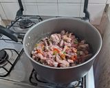 Foto del paso 2 de la receta: Tacos de pollo y carne con vegetales