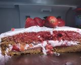 A picture of step 1 of Strawberry cake.