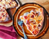 Hình bước làm 7 của món 💚 Bánh Đào Nướng (Clafoutis aux pêches)